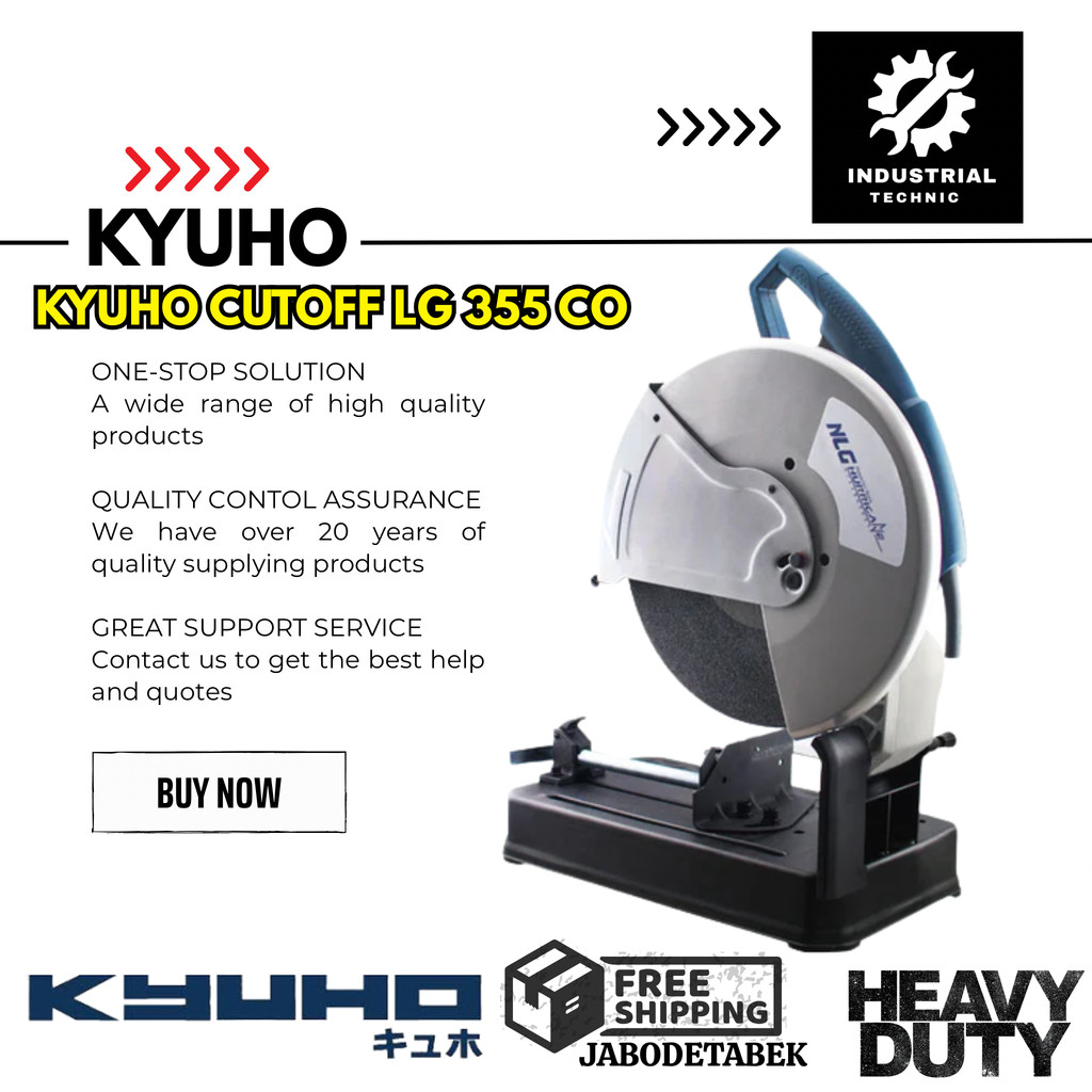 KYUHO  CUTOFF LG 355 CO / MESIN POTONG BESI KYUHO / MESIN CUTOFF KYUHO / GERGAJI MITRA