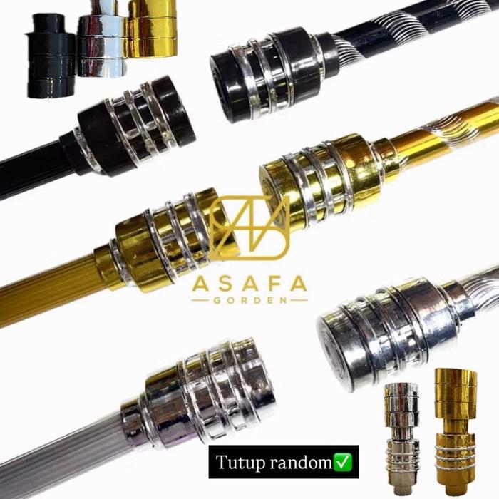 "New" BATANG GORDEN TUTUP MINIMALIS BESI END CUP GALON KUALITAS PREMIUM REL RAIL KORDEN JENDELA