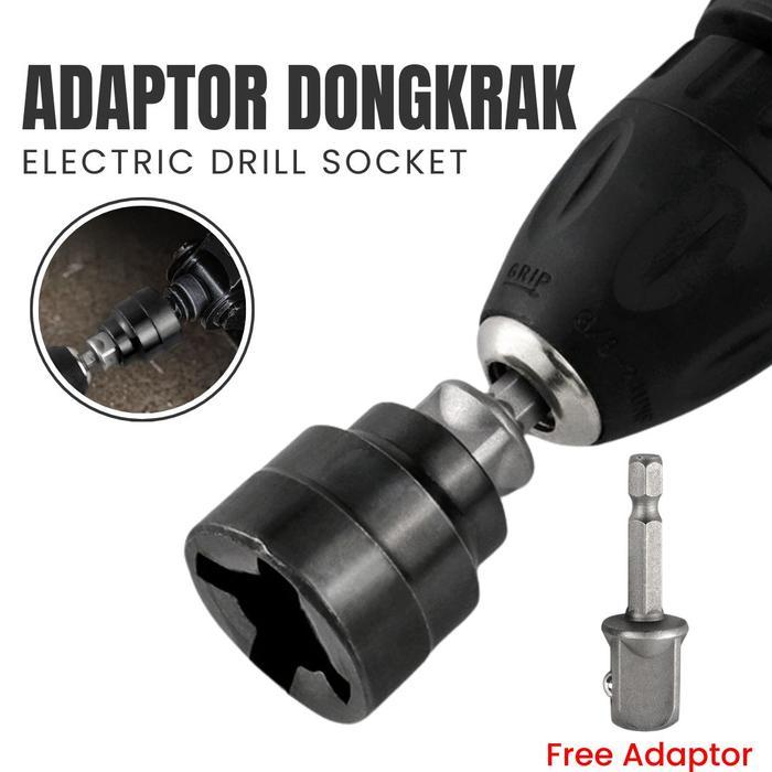 Kepala Sok Dongkrak Untuk Bor Listrik Impact Otomatis Kunci Ratchet Wrench Untuk Dongkrak Mobil