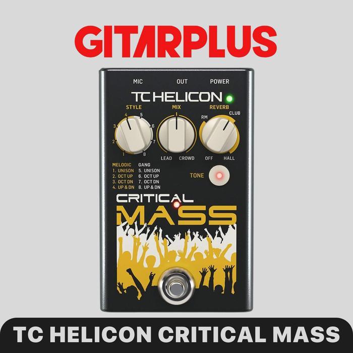 TC Helicon CRITICAL MASS Vocal Effect Pedal - Efek Vokal