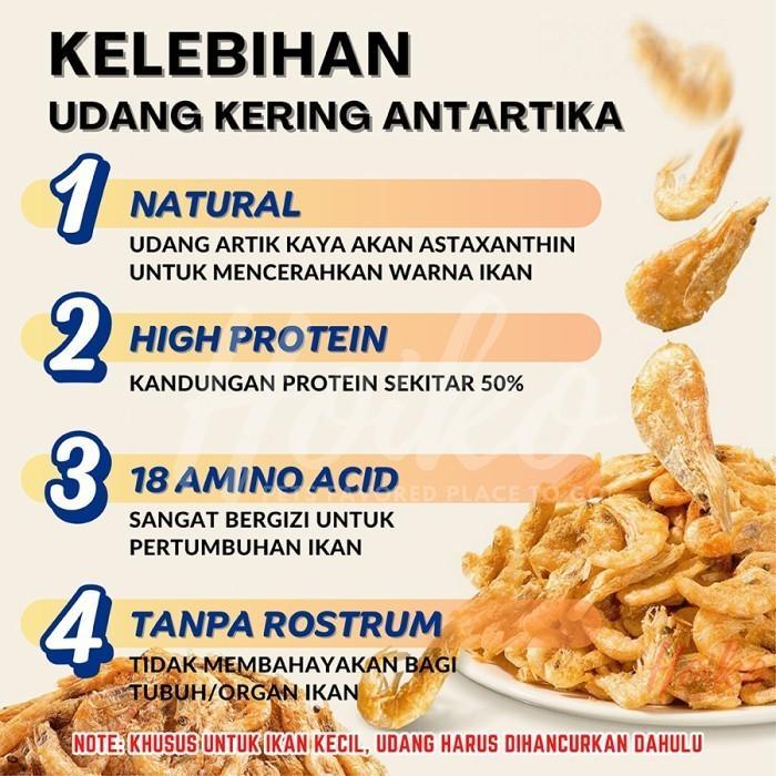 Udang Kering Premium Pakan Ikan / Pakan Kura kura / Pakan Arwana