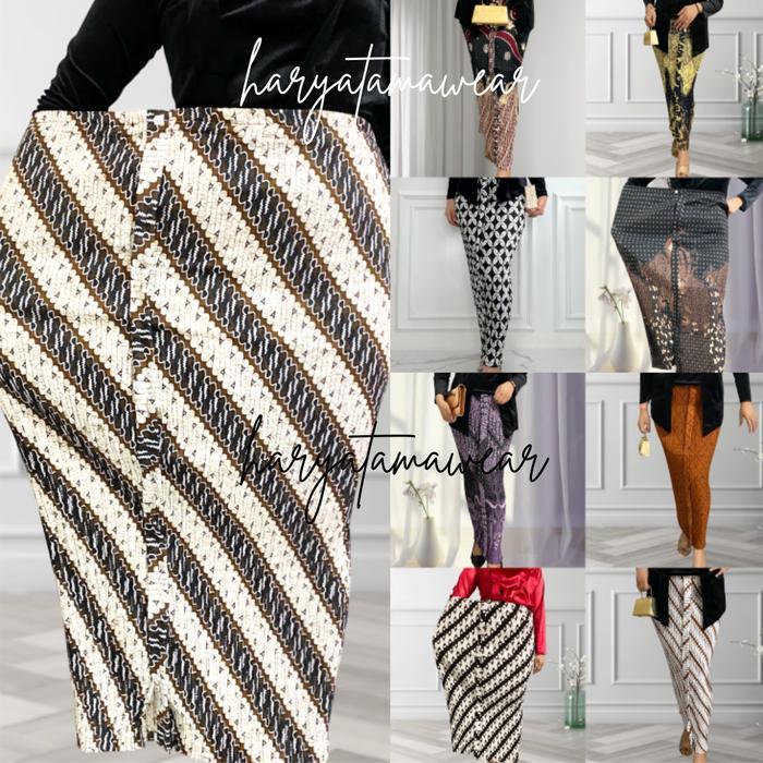 Premium Rok Jumbo Plus Size Batik Jarik Instan Wiru/Wiron Untuk Kondangan Mewah - Melar Termurah