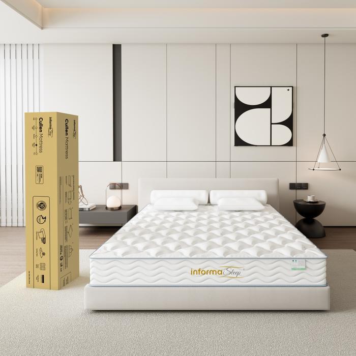 Informa Sleep Cullen Kasur Spring Pocket In Box Mattress Pu Foam Matras Medium Firm Kasur Tidur