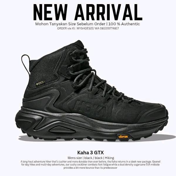 Hoka Kaha 3 Gtx Goretex Sepatu Hiking Gunung Original 100%