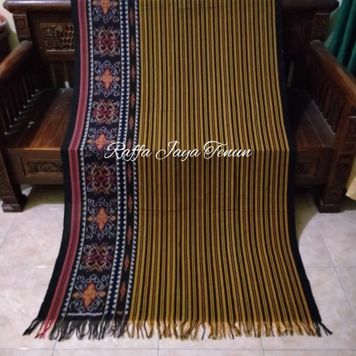 Kain Tenun Blanket Etnik Tenun Toraja Kombinasi Lurik