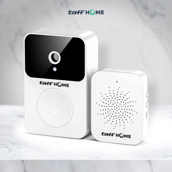 TAFFHOME SMART BELL RUMAH WIRELESS DENGAN KAMERA INTERCOM