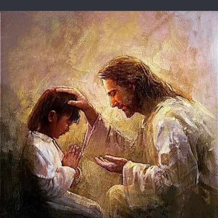 Lukisan yesus dan anak kecil