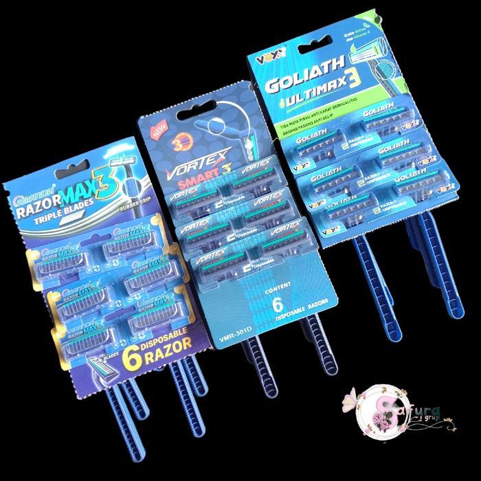 pisau cukur jenggot GARUK TIGA kumis mata pisau 3