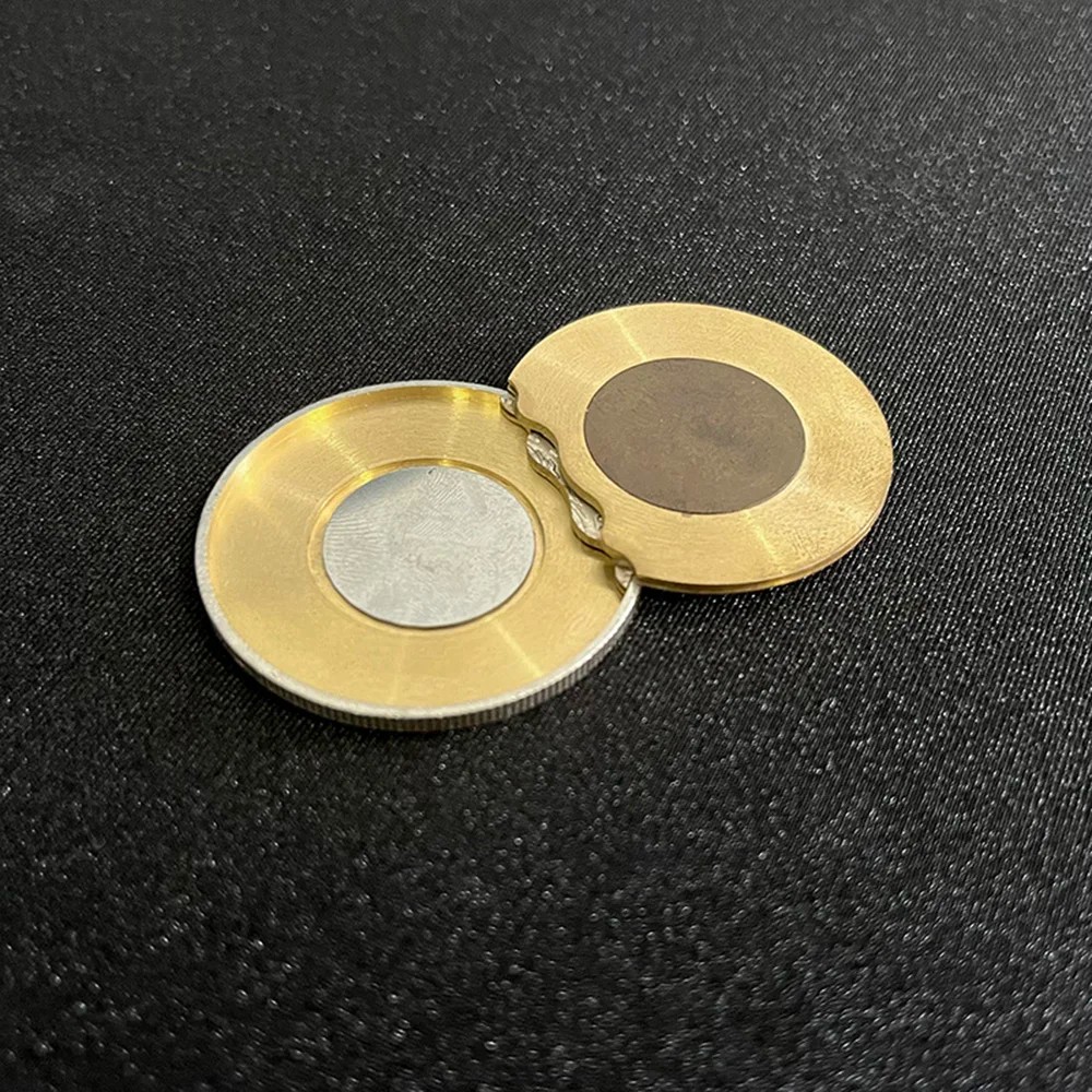 Multipurpose Flipper Coin (Morgan Dollar) By Oliver Magic Tricks Magnetic or Gravity Coin Close Up