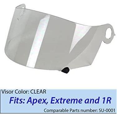 Visor Kaca Helm Suomy Spec 1R Extreme Apex Clear