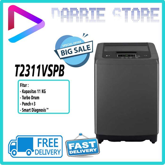 LG T2311VSPB MESIN CUCI TOP LOADING 11 KG T2311 2311VSPB