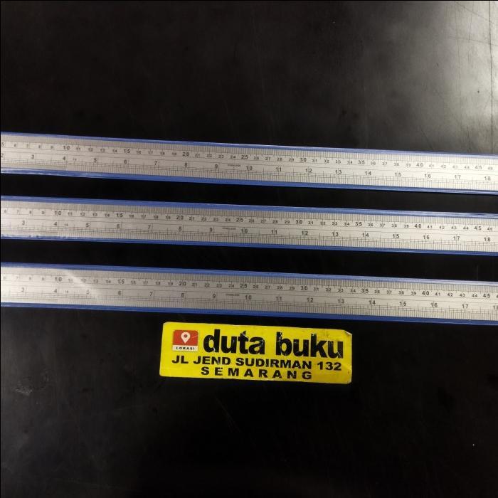 Penggaris Mistar Besi / Stainless Steel Ruler ZRM Panjang 50cm Tebal