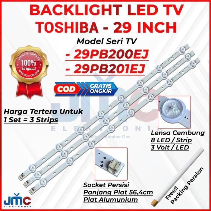 TERLARIS BACKLIGHT TV LED TOSHIBA 29PB200EJ 29PB201EJ LAMPU LED TV TOSHIBA 29PB SALE