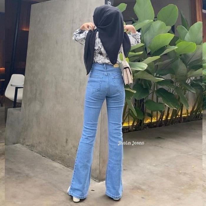 Highwaist Cutbray Jeans Wanita Bawahan Celana Panjang Cewek Dewasa