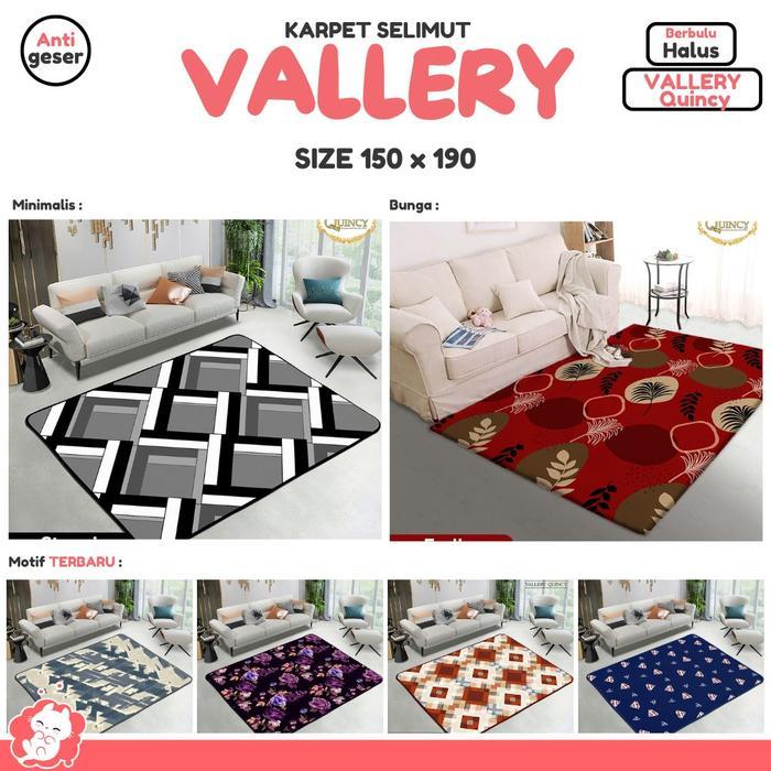 Karmut (Karpet Selimut) (150 x 190) VALLERY Quincy Anti Slip