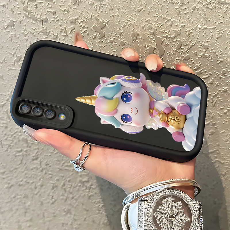Casing Hp Samsung Galaxy A7 2018 Case Casing Unicorn berwarna pola Kasus tangga mata langit HP Kasin