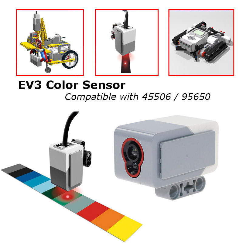 NEW 1-3Pcs EV3 95650 Color Sensors 45506 Fit for Mindstorms Core Set 45544 Electronics PF Building