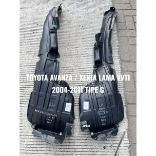 INNER LINER FENDER AVANZA XENIA LAMA G VVTI 2004 2005 2006 2007 2008 2009 2010 2011 DEPAN RH/LH BARU
