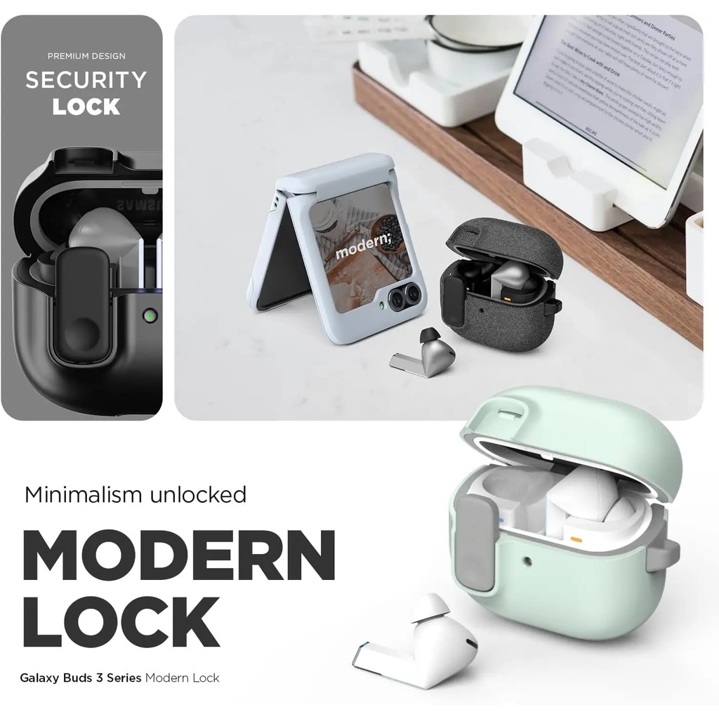 Security Lock Case for Galaxy Buds 3 & Galaxy Buds 3 Pro ,  Galaxy Buds 3 / Buds 3 Pro