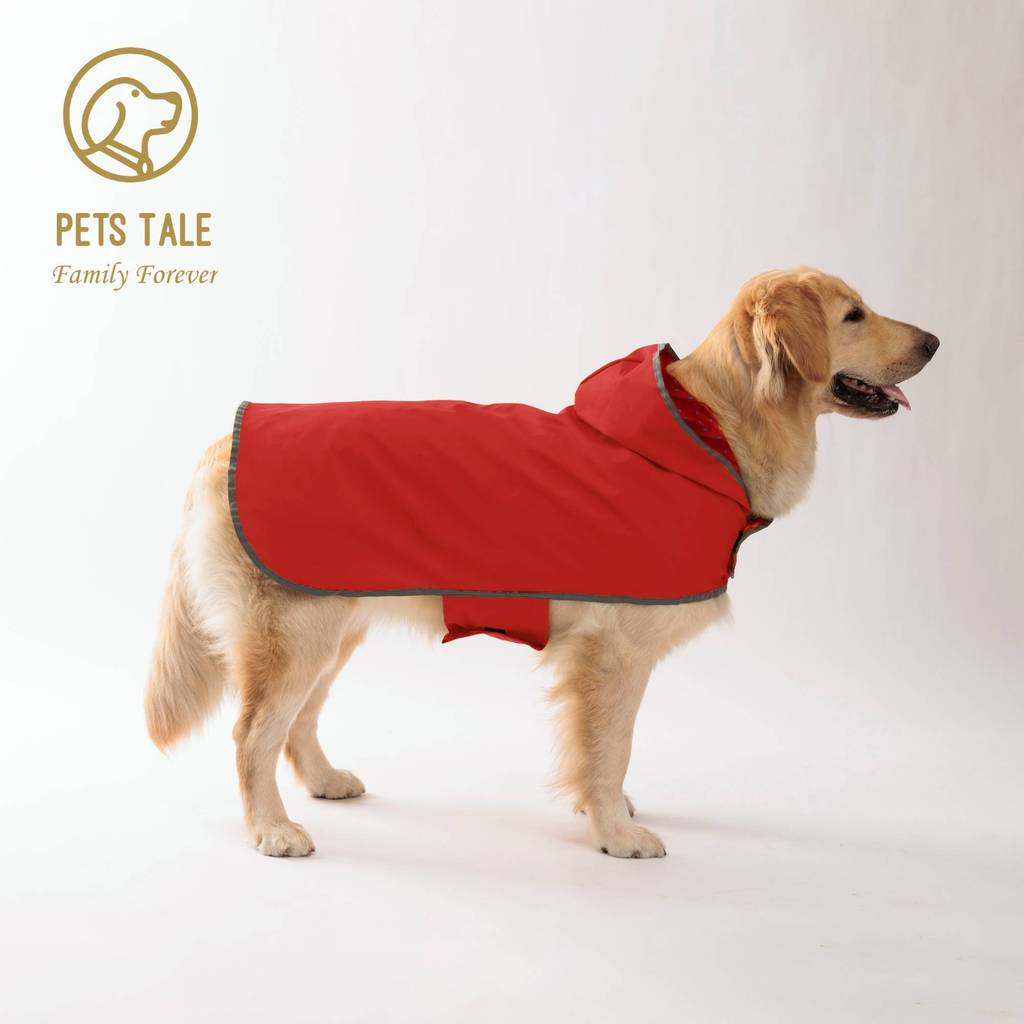 All Weather Dog Raincoat: Dual-sided Waterproof Coat with Polyester Fiber PU Coating and