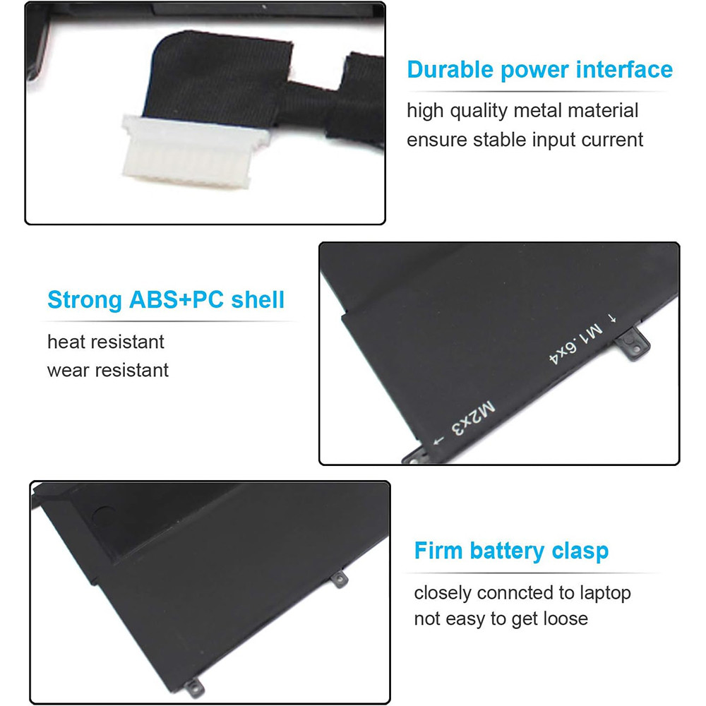 NNF1C 7.6V 46Wh Laptop Battery for Dell XPS 13 2 in 1 9365 XPS 13 9365 2-in-1 2017 XPS
