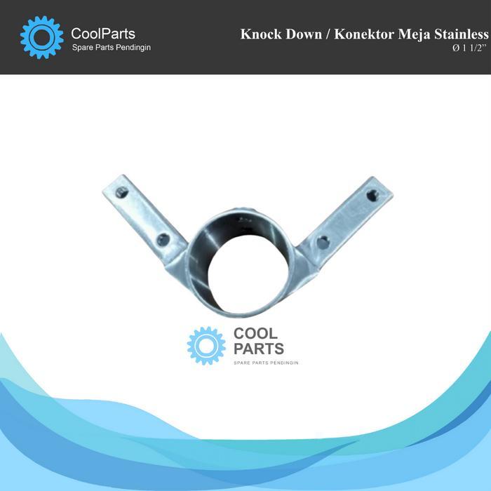 KNOCK DOWN / KONEKTOR MEJA STAINLESS
