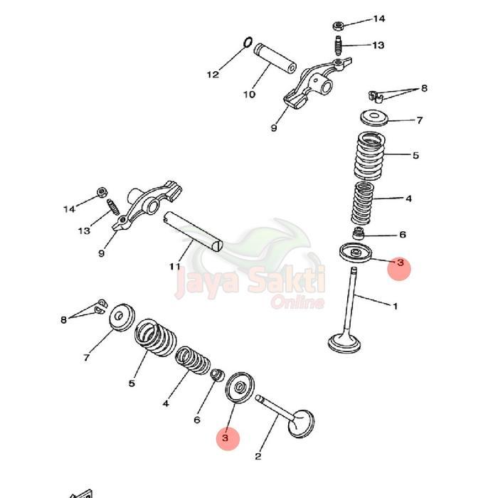 RING PER KLEP BAWAH SCORPIO,SCORPIO Z ASLI YAMAHA