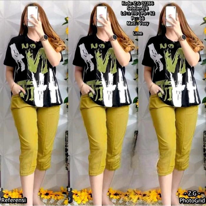 Setelan Voxy Wanita // Setcel Voxy Celana Pendek // Setelan Atasan Celana Pendek