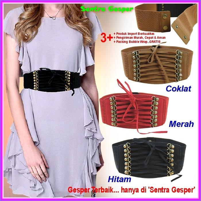 TERLARIS Belt Ikat Pinggang Gesper Lebar Wanita Sabuk Cewek Fashion Korset Tali READY STOCK