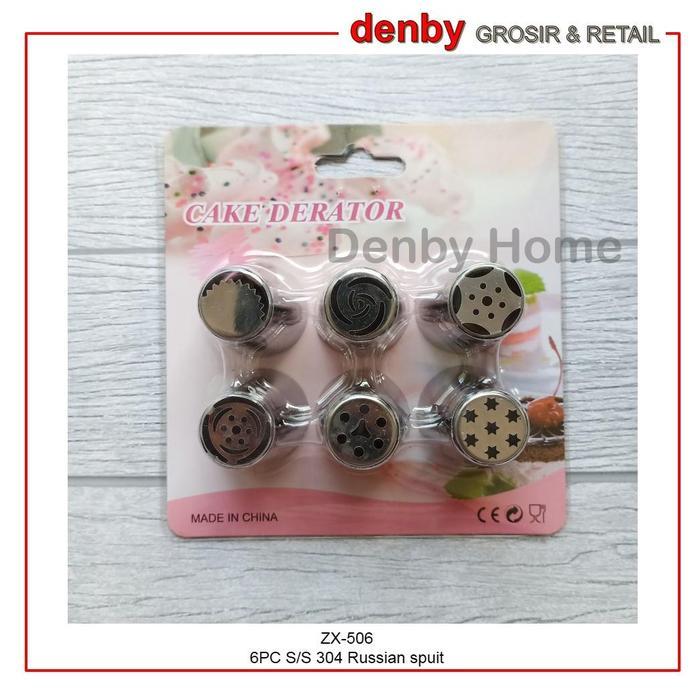 Denby Home Spuit Russia Set Buttercream Decoration Penghias Kue Stainless