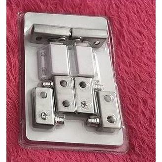 Engsel Pivot Lemari Kaca Komplit Magnet Kaca Pintu Double Showcase
