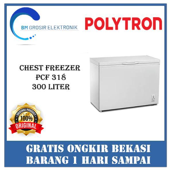 POLYTRON CHEST FREEZER PCF 318 CHEST FREEZER 300 LITER