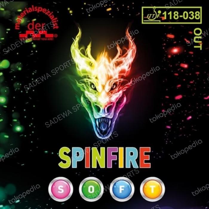 Der Materialspezialist Spinfire SOFT - Karet pingpong Bintik serang