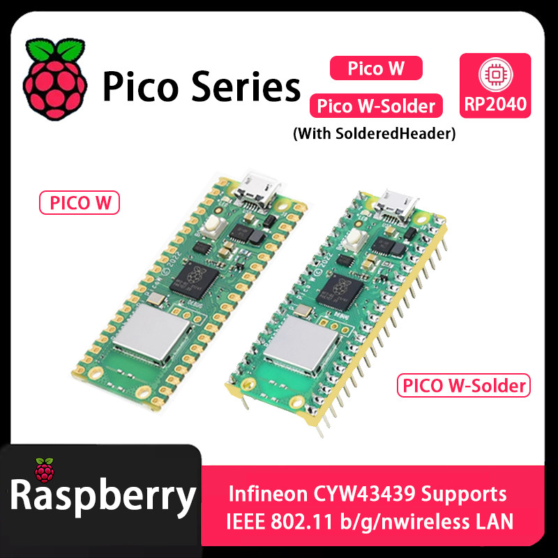 Raspberry Pi Pico Pico 2 Pico W Pico WH Pico H Pico 2 W RP2040 RP2350 Chip with Wireless WiFi