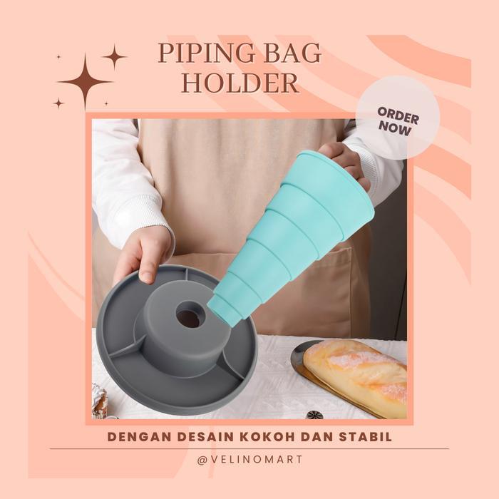 Corong Piping Bag / Penyangga Kantong Piping Bag / Corong Piping Bag Pengisi Adonan