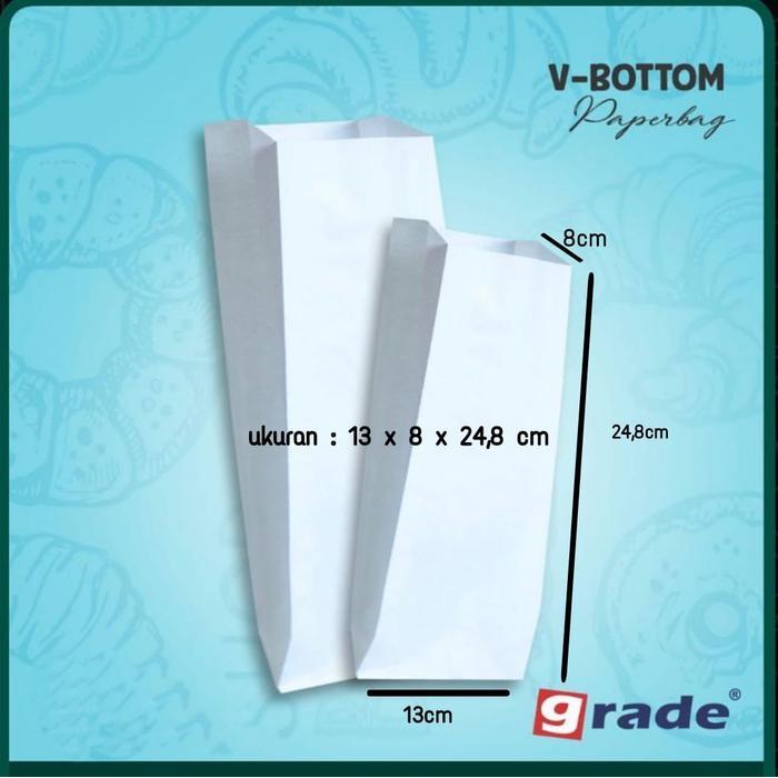 Paper Bag / Kantong Kertas / Paper Bag Food Grade 100pcs