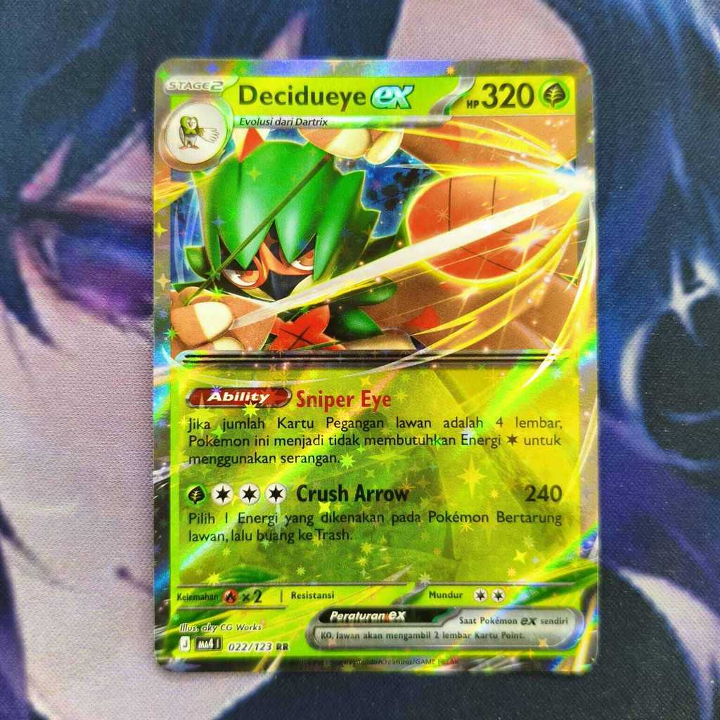 pokemon (ID) Decidueye ex - MA4 022/123 - RR