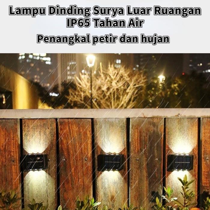 Lampu Dinding Lampu Taman Tenaga Surya/Lampu Induksi COB/Lampu Hias Dinding Taman Luar Ruangan Lampu