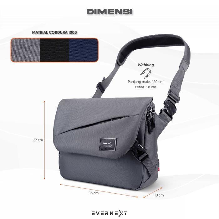 Eiger - Tas Selempang Laptop Messenger Bag Laptop Sekolah Kuliah Kerja Kantor
