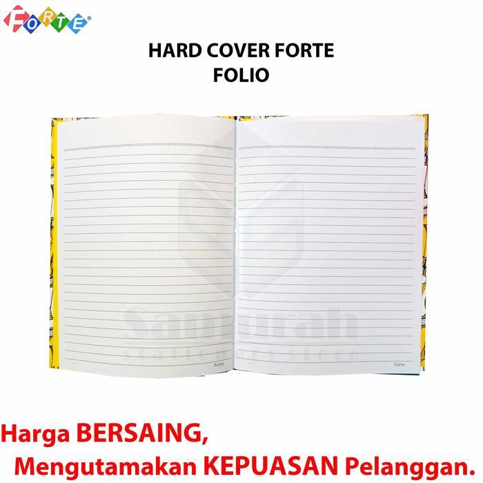 Buku Hard Cover Forte Folio isi 200 lembar / Buku Besar Akutansi Laporan Kas Tebal / Note Book Garis