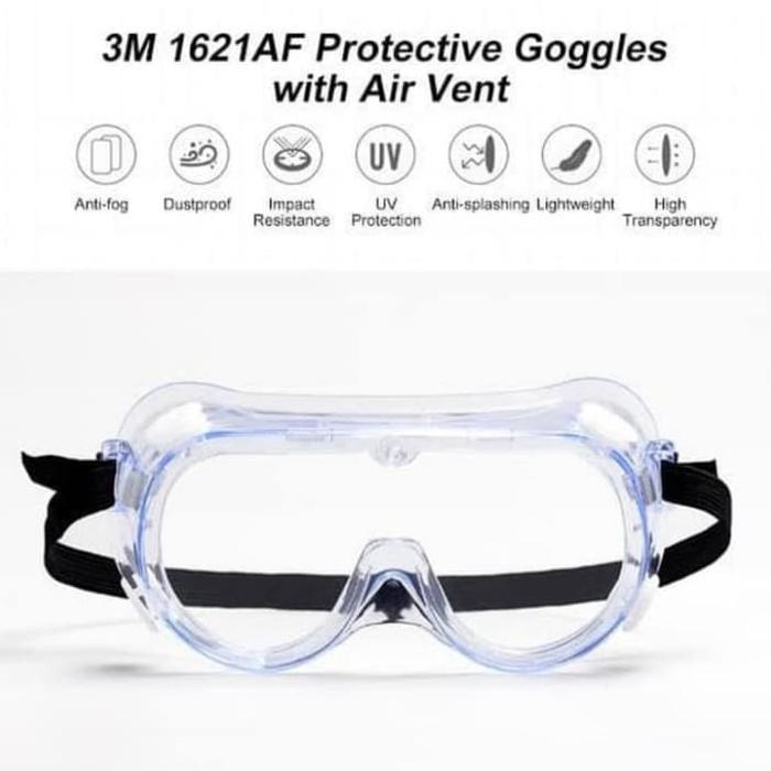 3 M Fahrenheit Safety Google 40659 - Kacamata Safety Laboratorium Lab