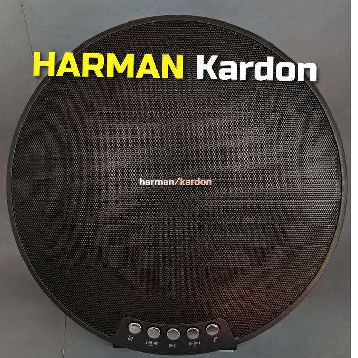 Speaker Bluetooth Bass Harman Bulat Besar Diameter 23Cm Bass Super Mantap Suara Besar Batrai Awet