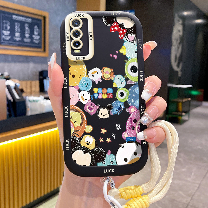 Casing Hp untuk VIVO Y20 Y20i Y20s Y20A Y20G Y12A Y12S Y11s Case Casing pola Karakter kartun Kesing 