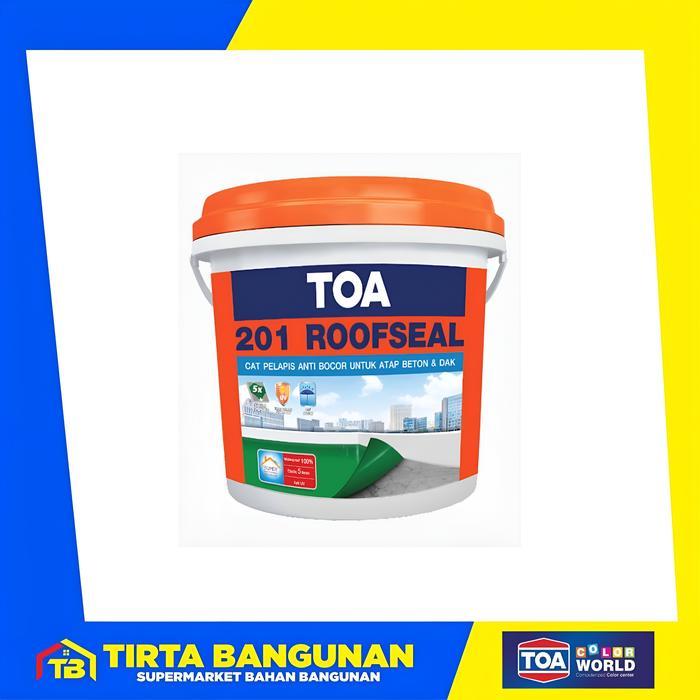 Toa Roofseal 201/ Cat Waterproofing 4 Kg Fiber Paint