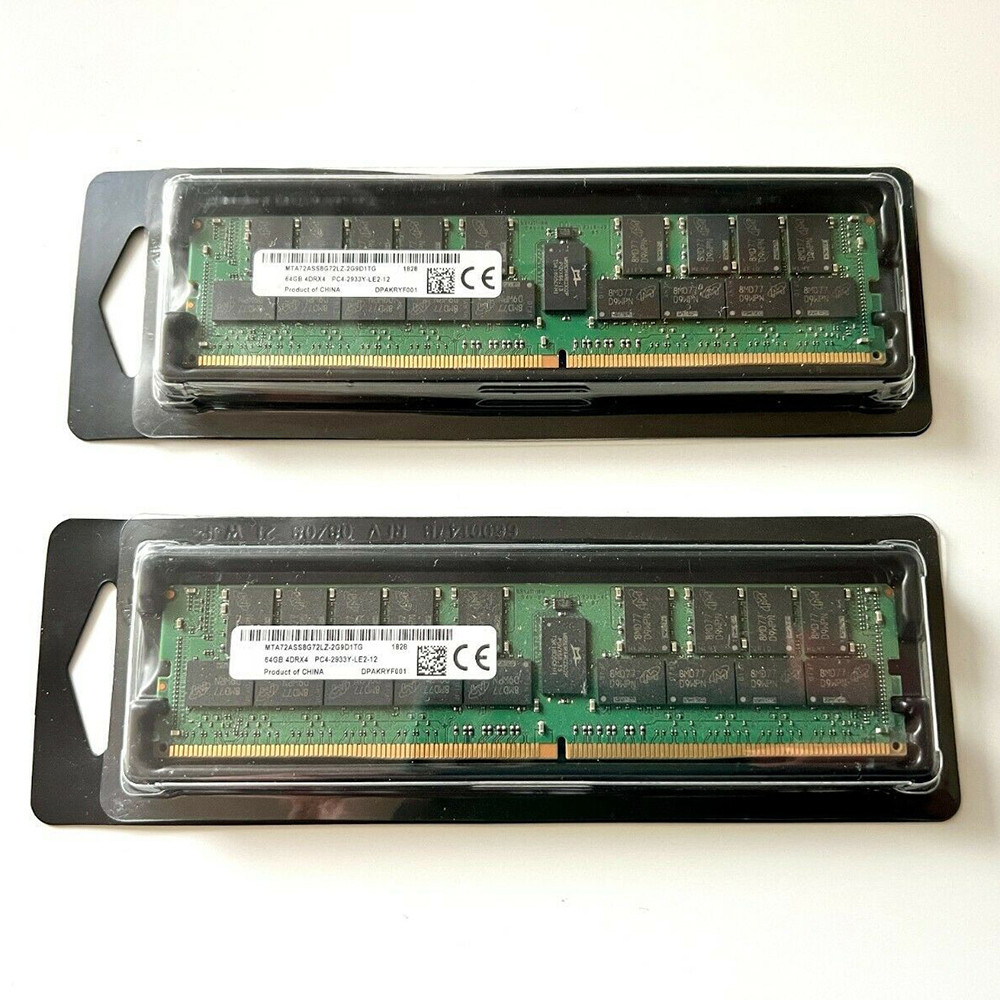 1PCS RAM 64G DDR4 2933 Server Memory MTA72ASS8G72LZ-2G9D1 64GB 4DR? PC4-2933Y