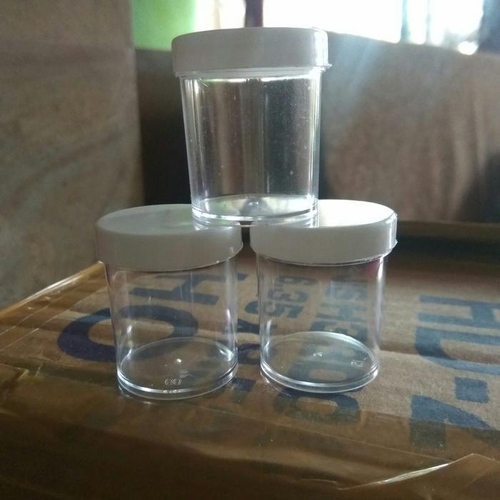 "New" Botol Obat Kecil Transparan 10 Pcs Toples Mini 10ml-20ml-30ml Tutup Anti Tumpah Wadah Plastik