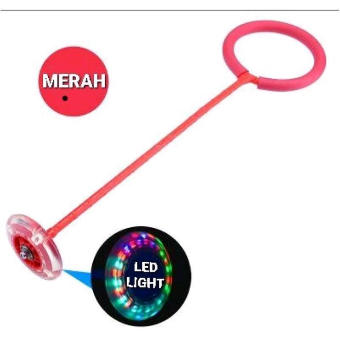 Mainan Hulahup Kaki Lampu Nyala Led Plastik Ball
