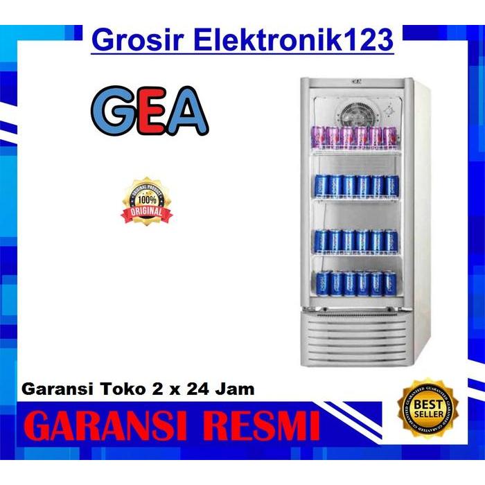 GEA Showcase GEA EXPO 26 Fr Showcase 3 Rak Pendingin Minuman dengan Interior Lampu dan Sistem Kipas 