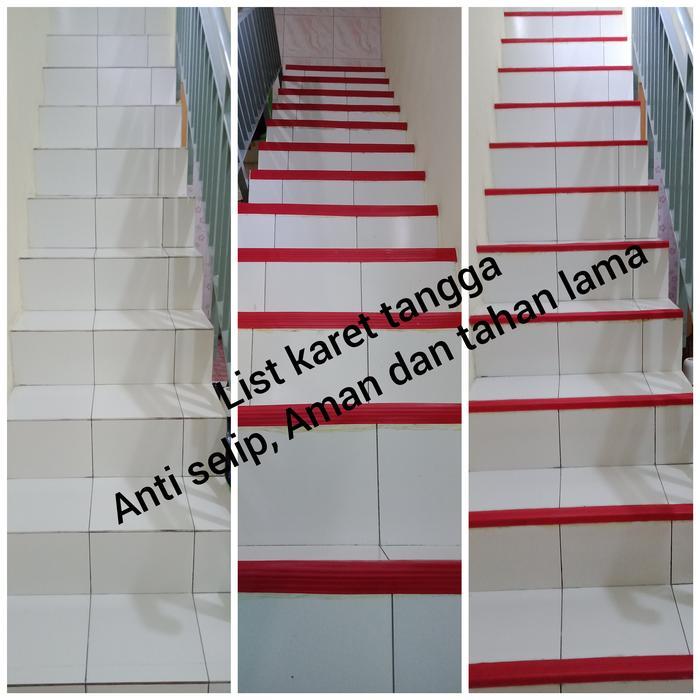 KARET LIST TANGGA / KARET STEPNOSING / LIST KARET TANGGA 4M