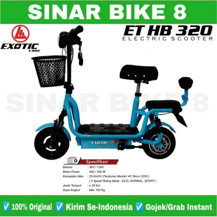 Skuter Listrik EXOTIC ET-HB-320 - Skuter Elektrik Duduk